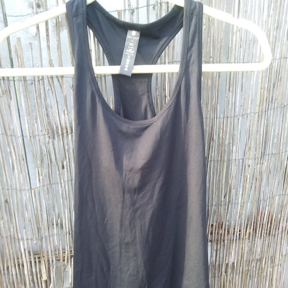 Yogalicious Solid Black Tank Top Women's S - Exercise Workout Yoga Walk Run